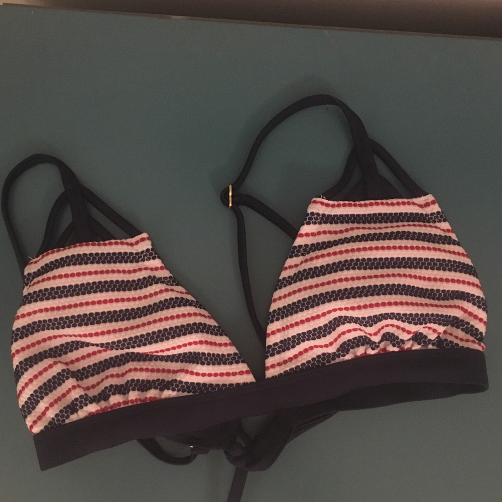 red white and blue bikini top